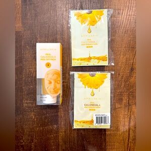 April skin calendula face mask set